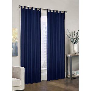 NIP JC PENNY HOME COLLECTION ONE TAB TOP PAIR CURTAINS